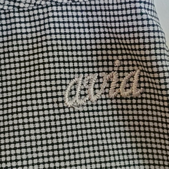 Avia Skort Large Black and White Plaid Pattern - Picture 4 of 9